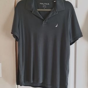Nautica Men's Slim Fit Polo CHARCOAL